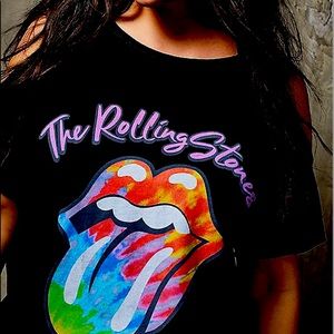 Torrid Rolling Stones cold shoulder t shirt